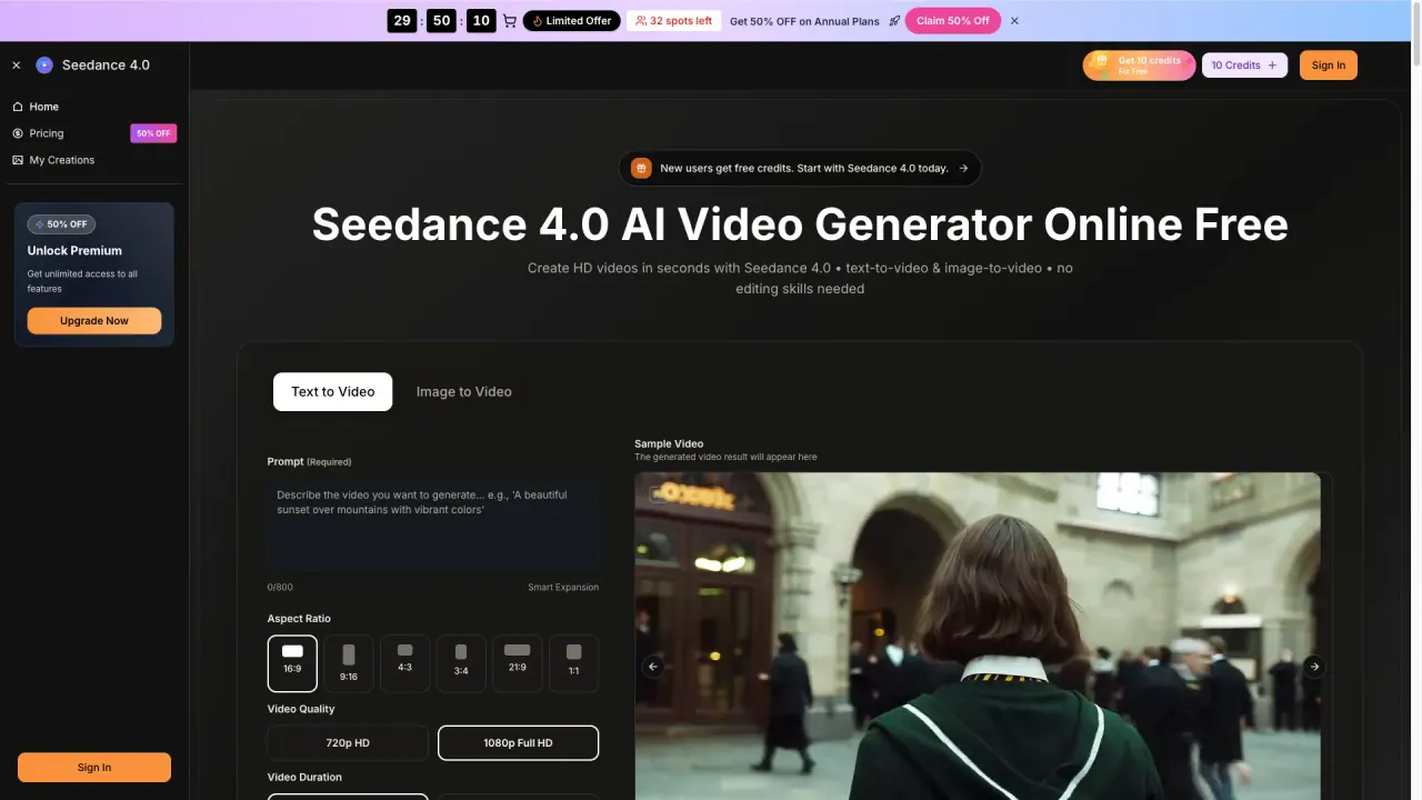 Seedance screenshot