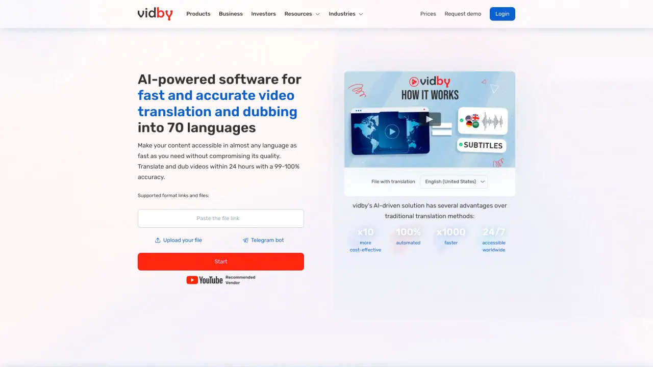 Vidby screenshot