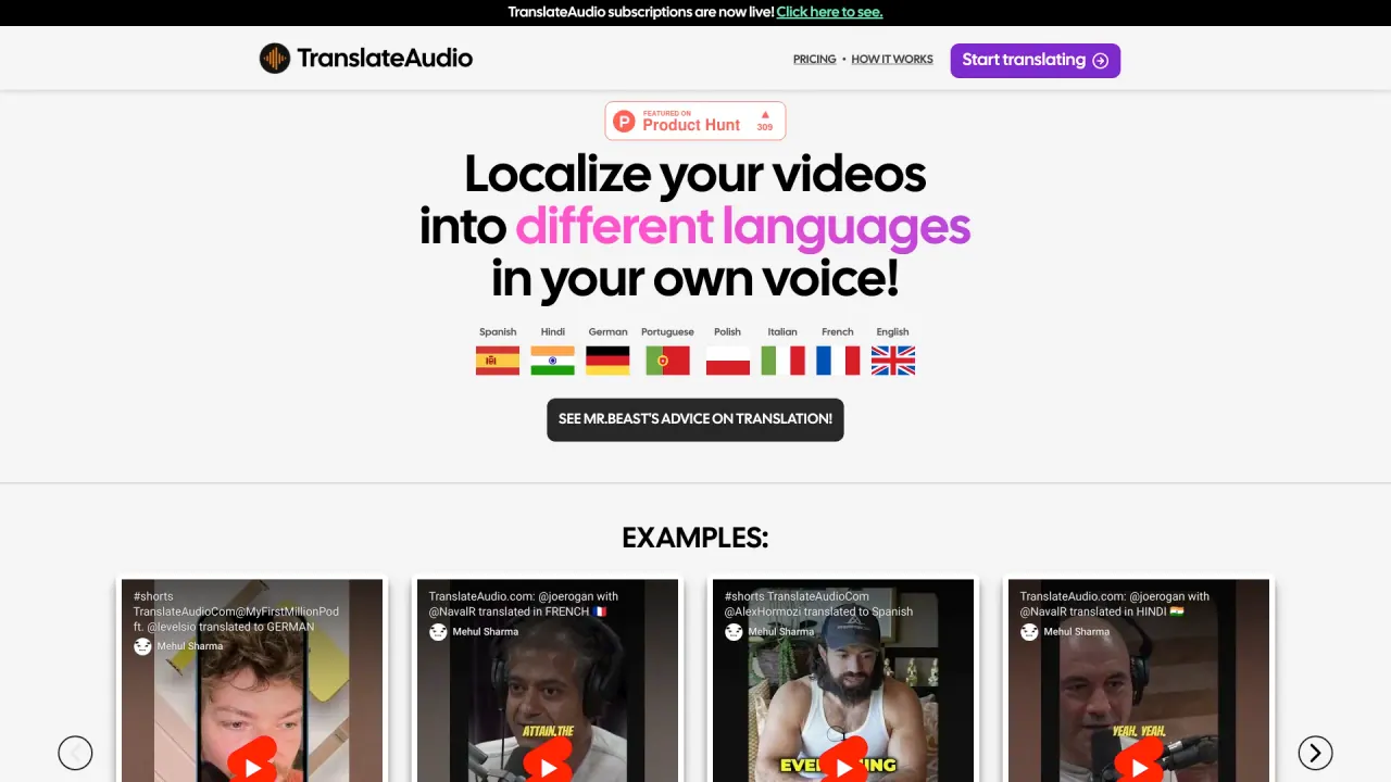 Translateaudio screenshot