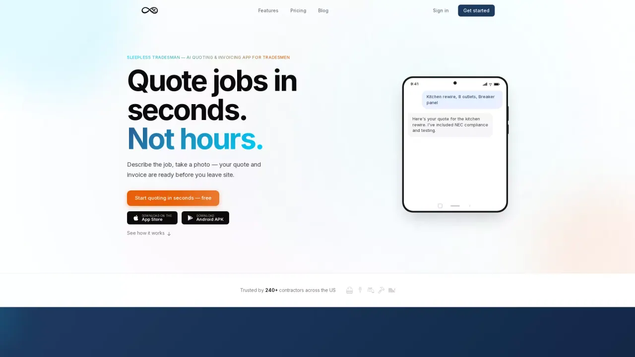 SleeplessTradesman screenshot