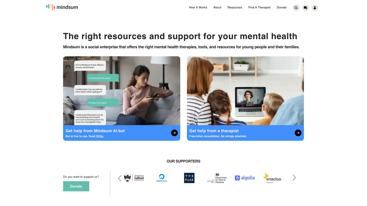 Mindsum AI screenshot