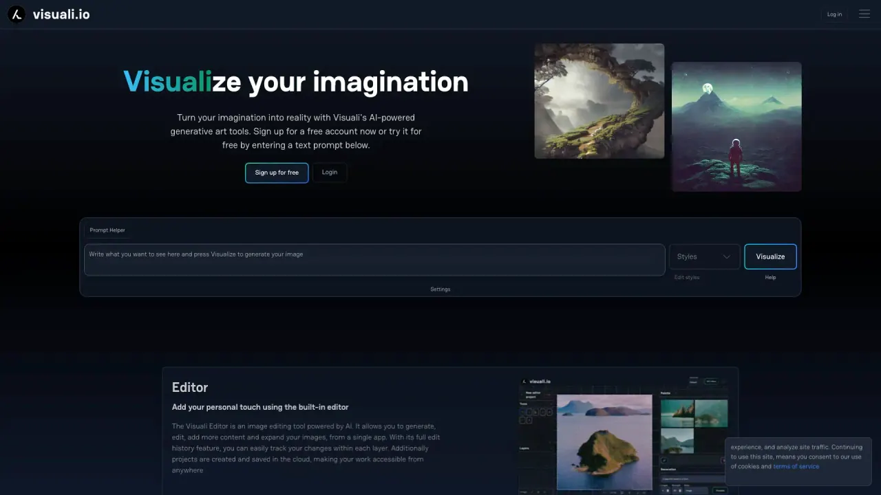 Visuali screenshot