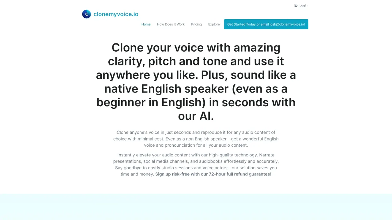 Clonemyvoice screenshot