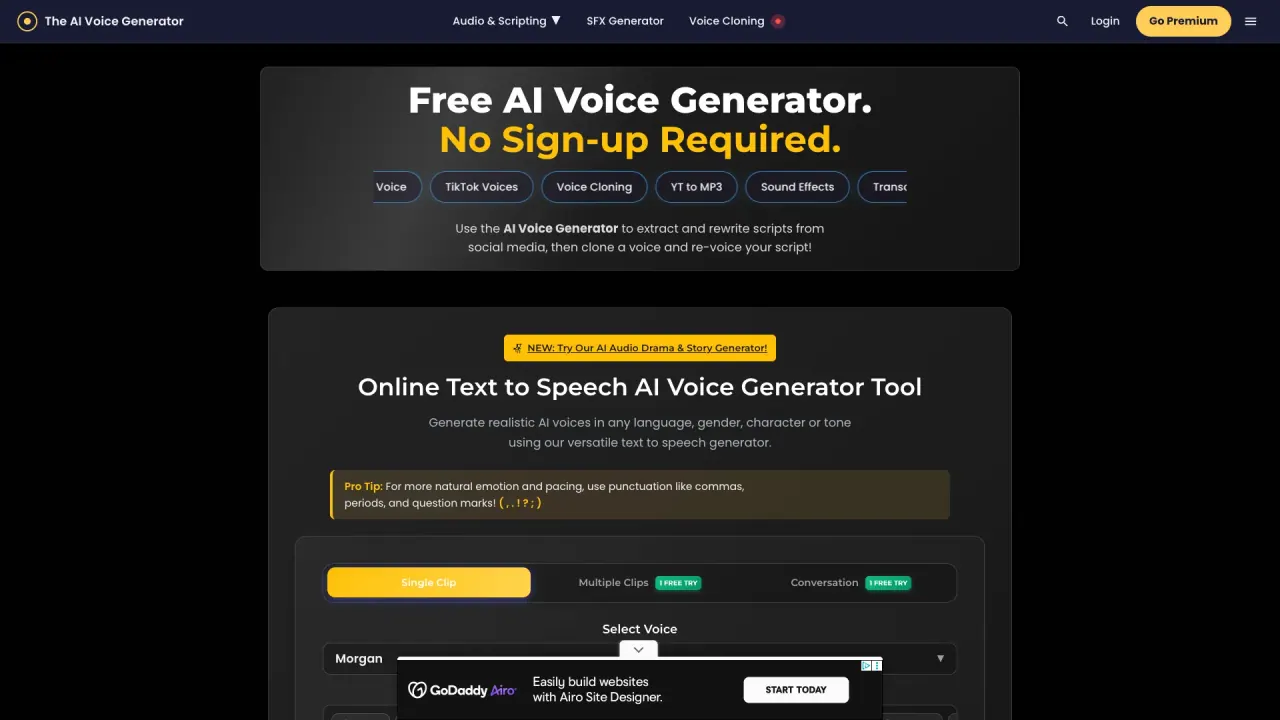 TheAIVoiceGenerator screenshot