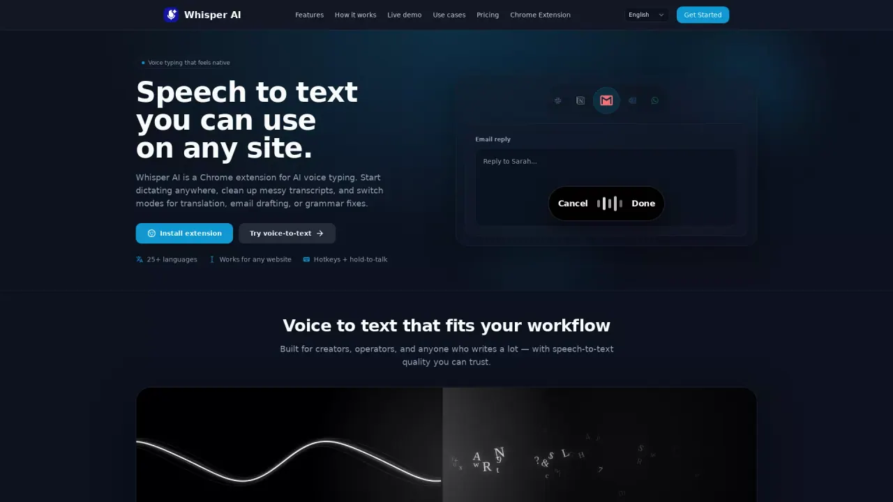 WhisperAI screenshot