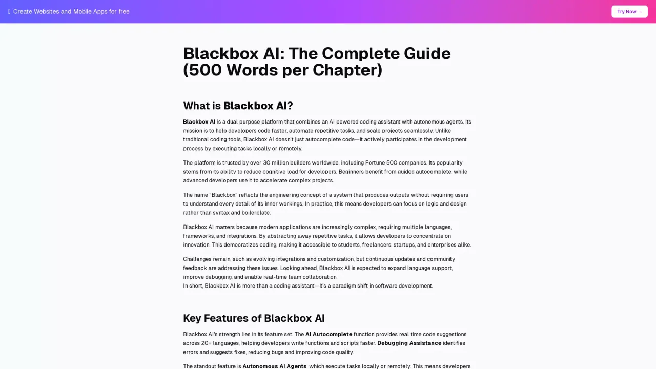 BlackboxAI screenshot