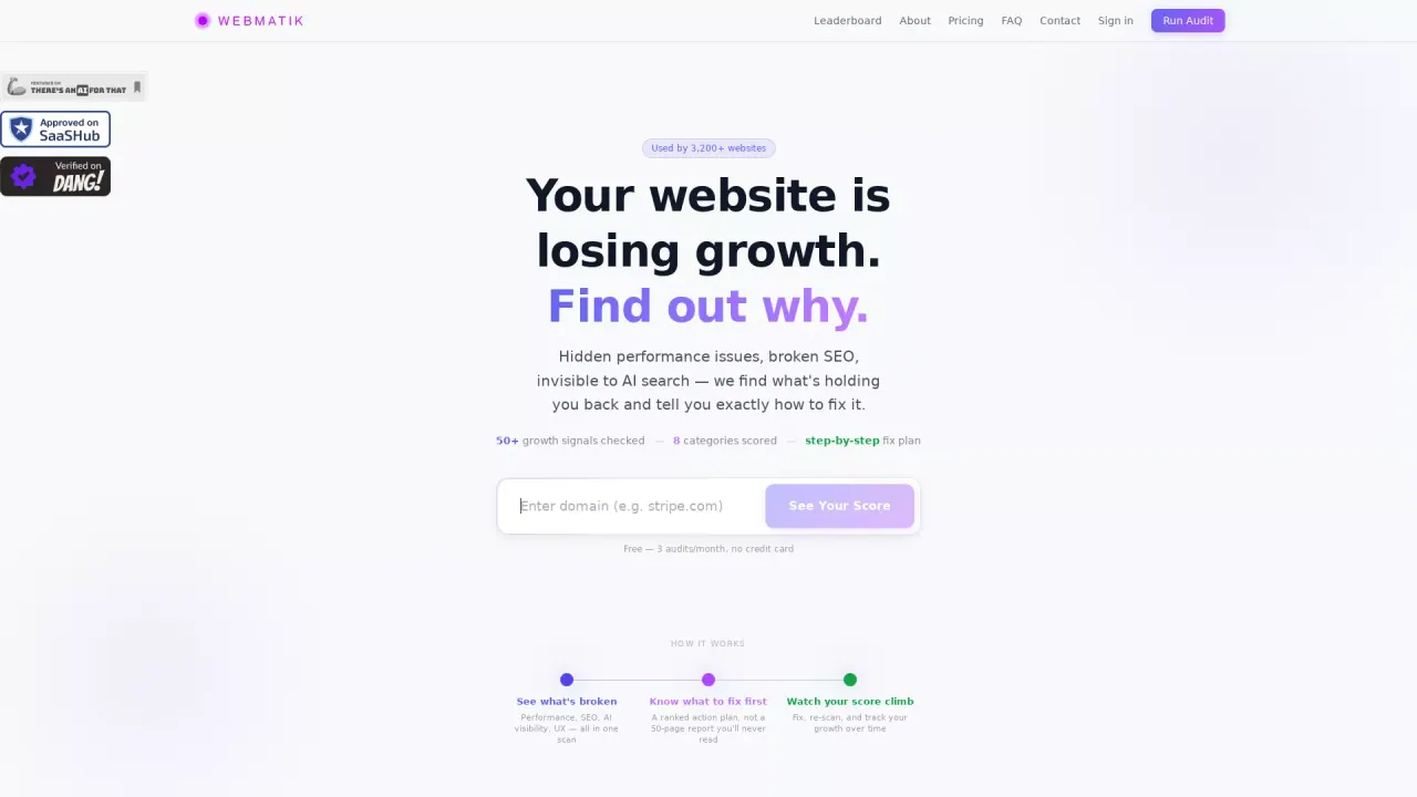 Webmatik screenshot