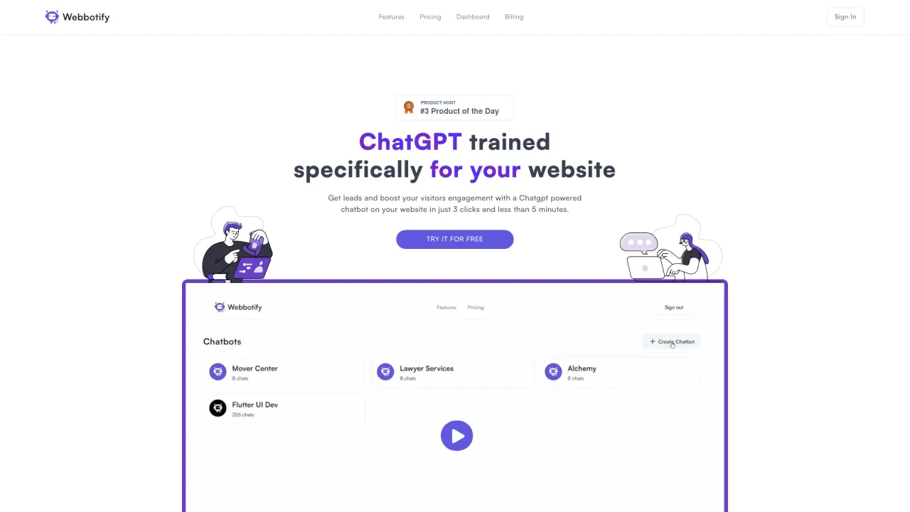 Webbotify screenshot