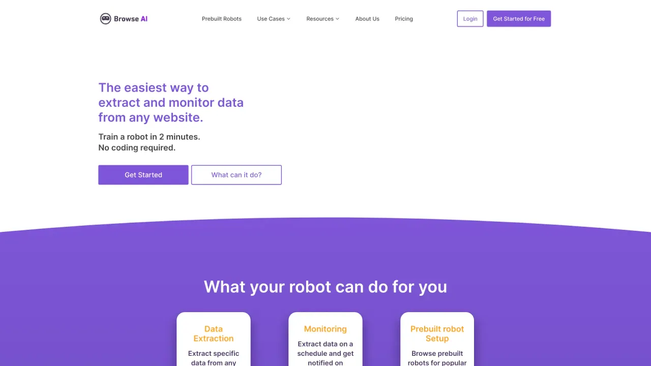 BrowseAI screenshot