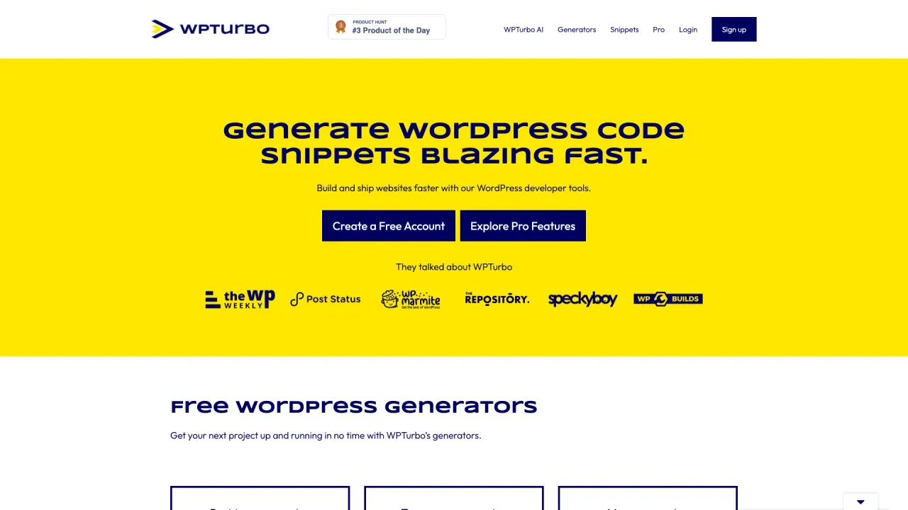 WPTurbo screenshot