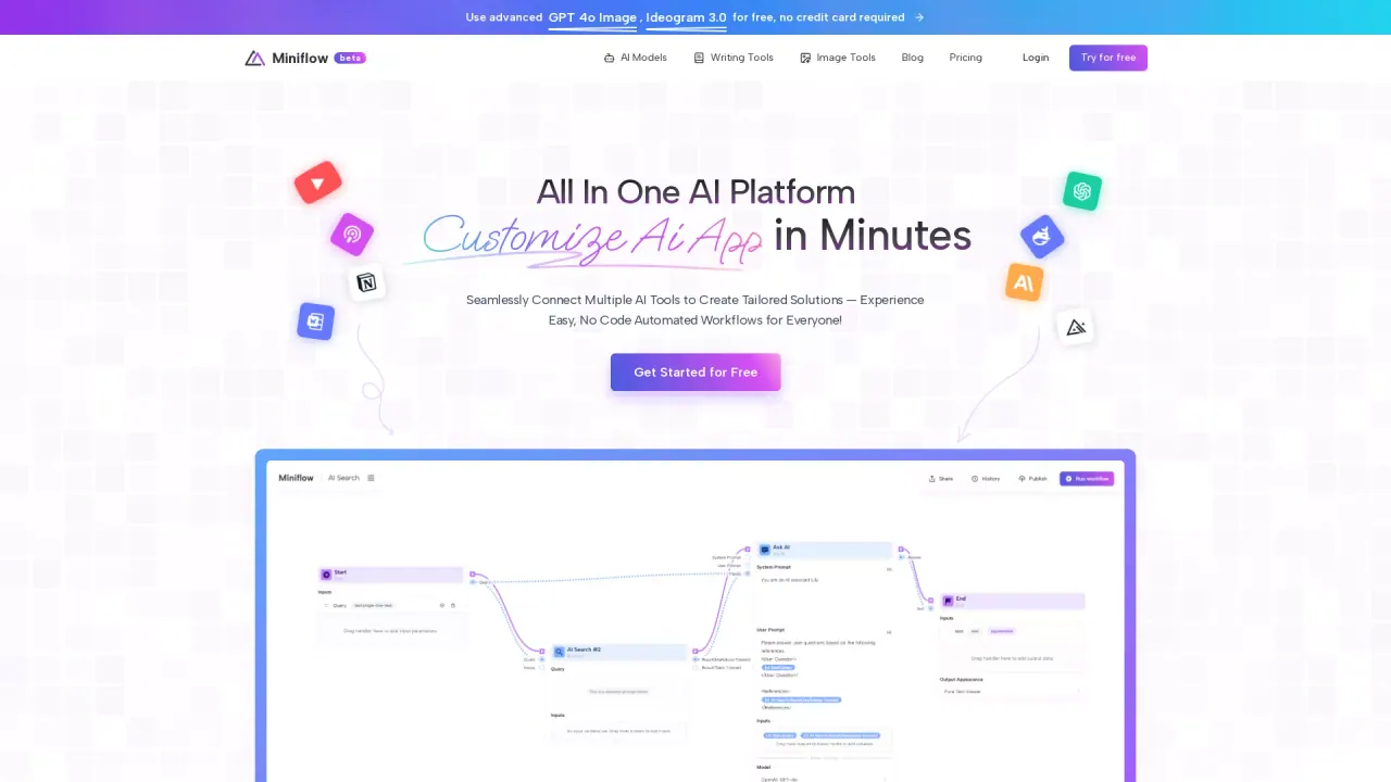 Miniflow AI screenshot