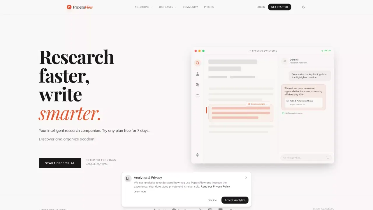 PapersFlow screenshot