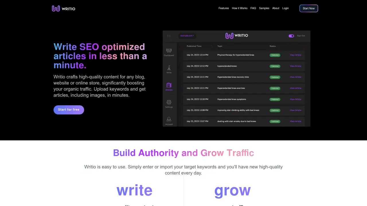 Writio screenshot