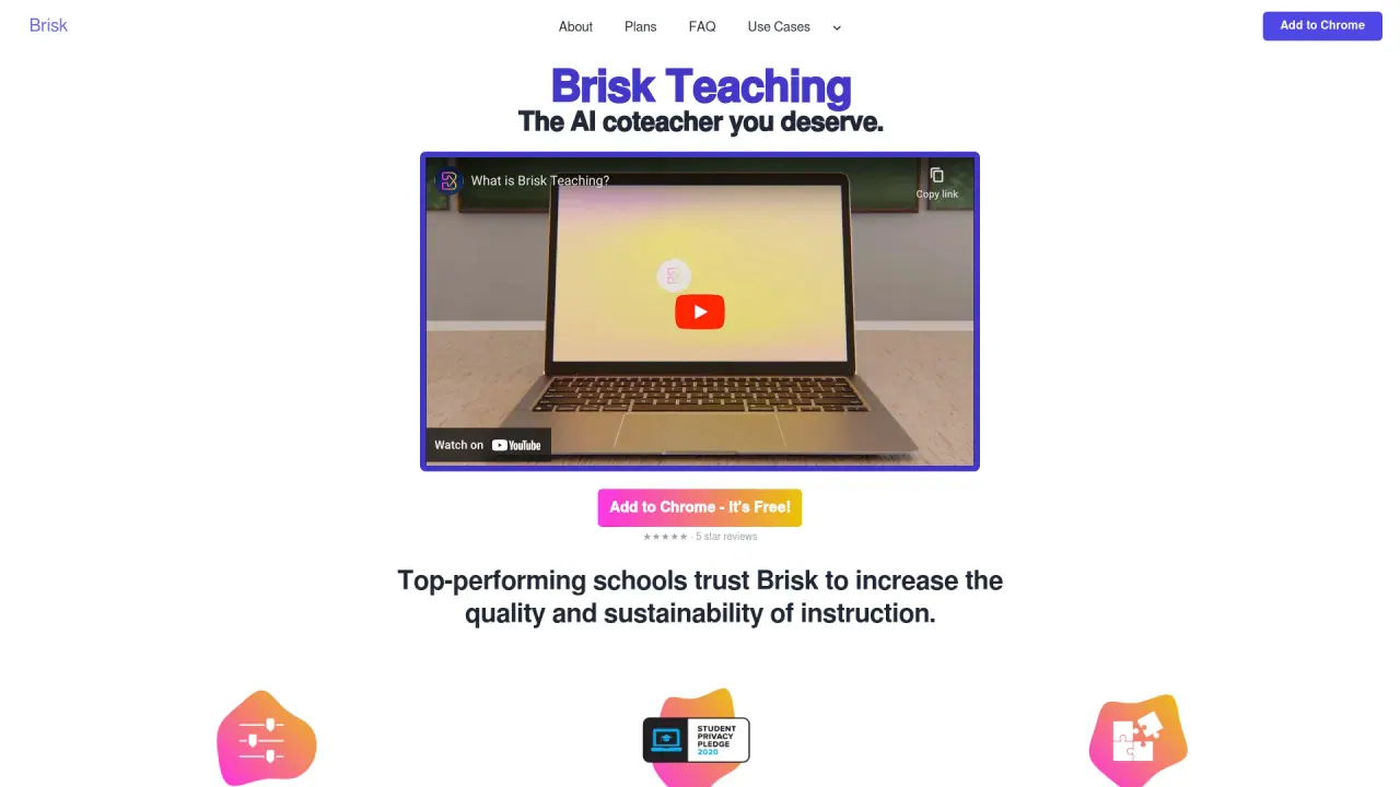 Brisk Teaching screenshot