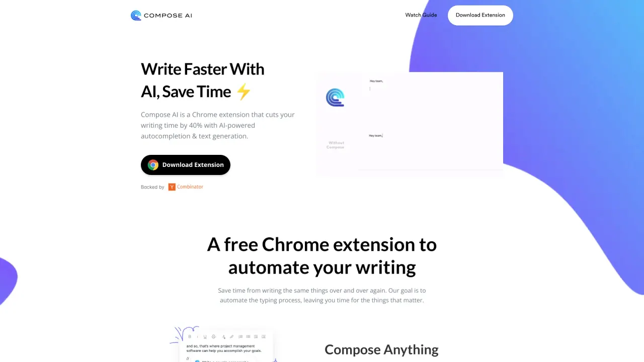 Compose screenshot