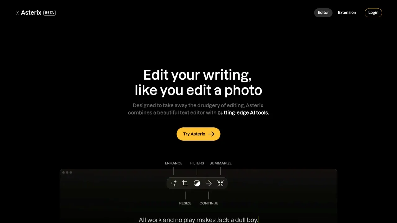 Asterix Writer screenshot