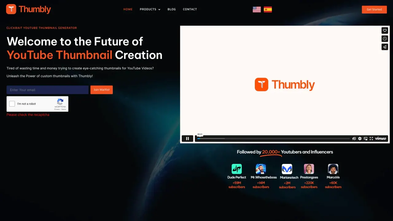 Thumbly screenshot