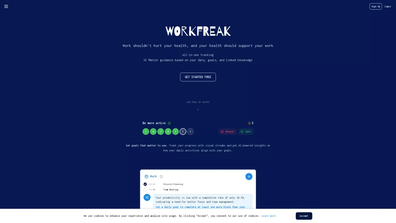 WorkFreak screenshot