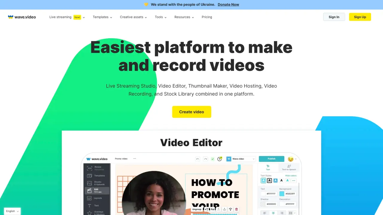 Wavevideo screenshot