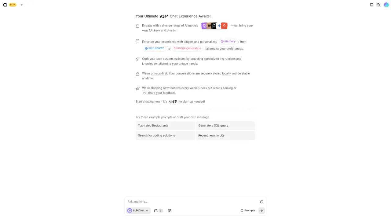 llmchat screenshot