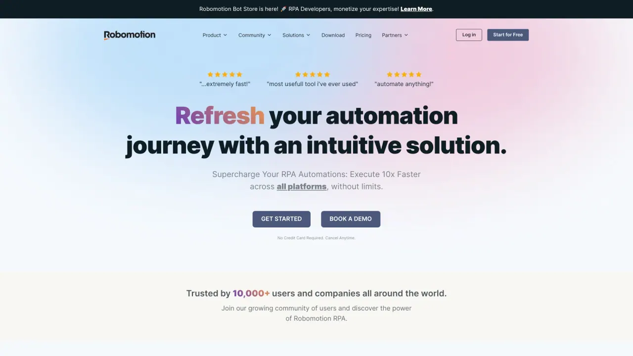 Robomotion RPA screenshot