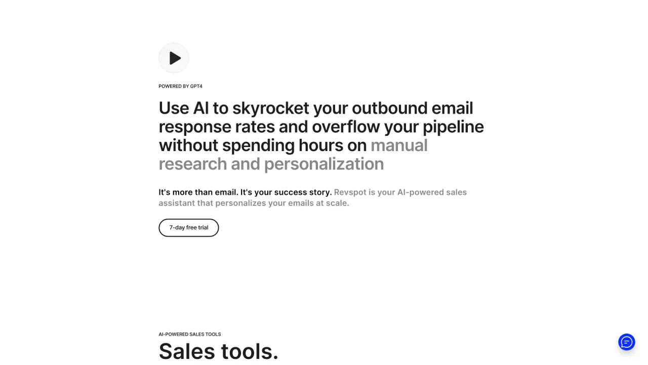 Revspot screenshot