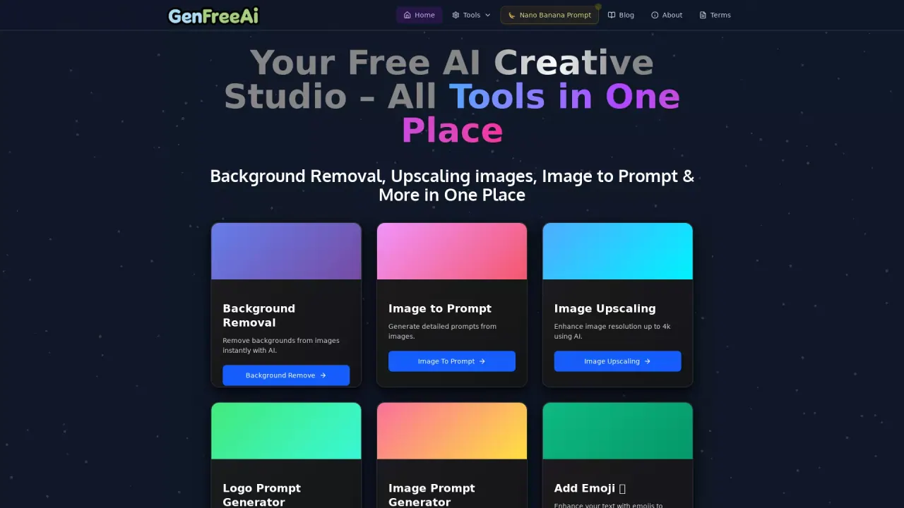 GenFreeAI screenshot