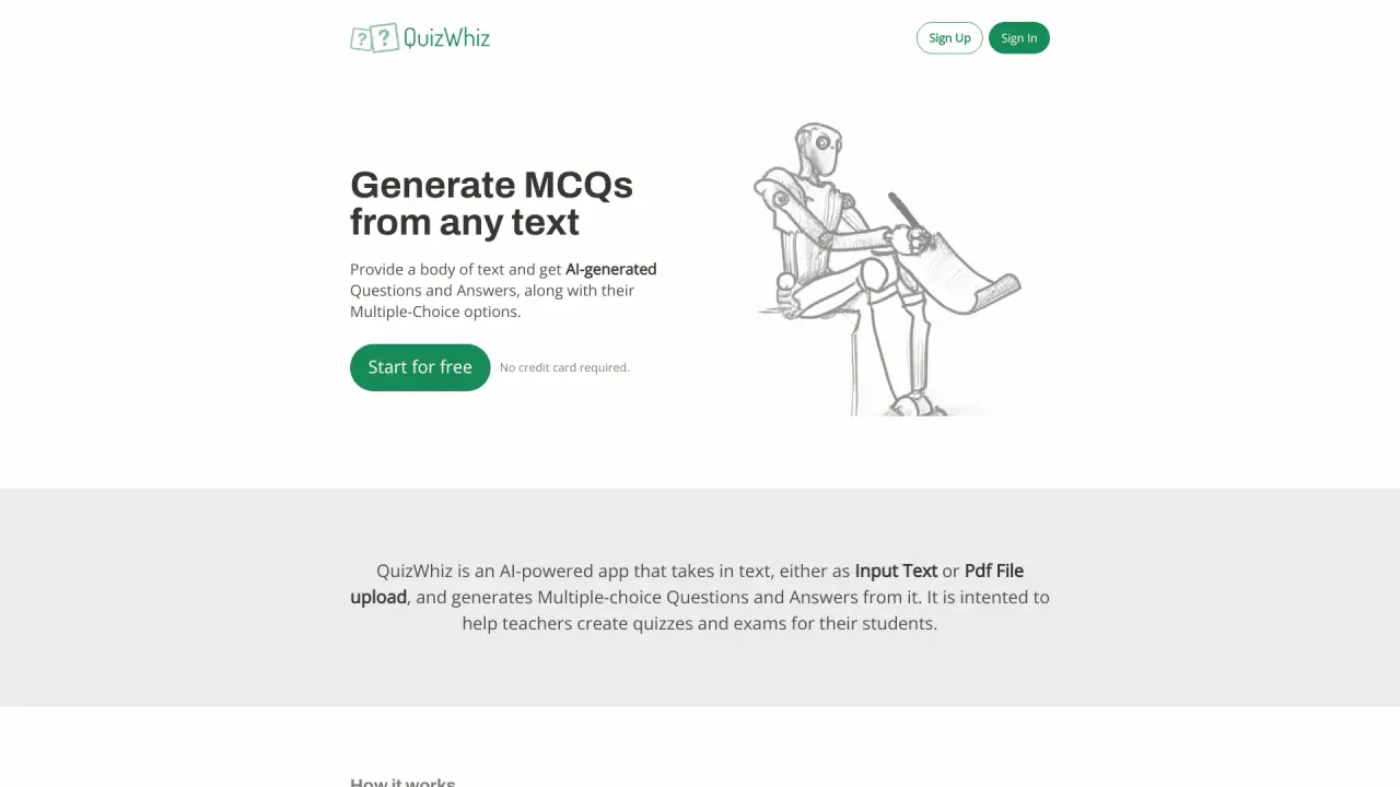 QuizwhizAI screenshot