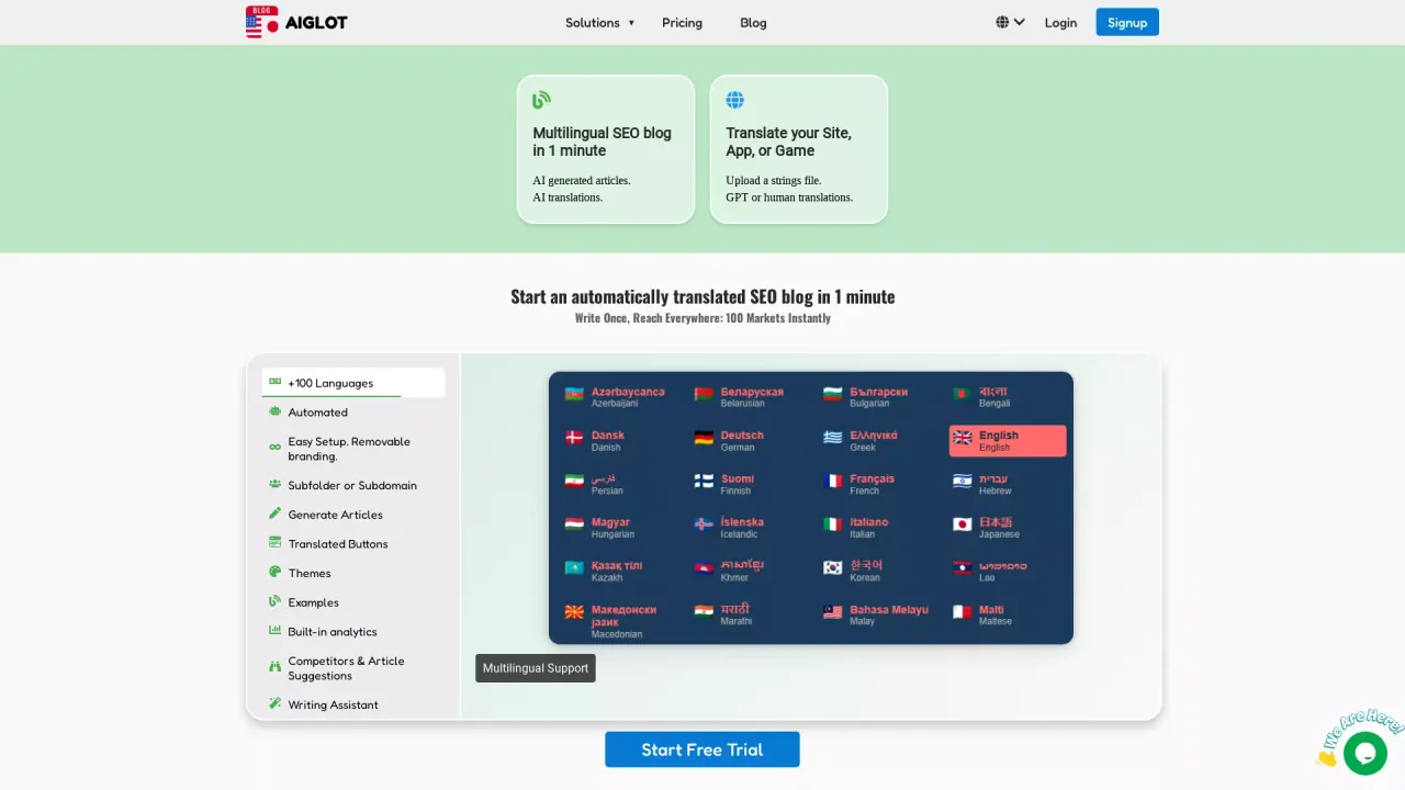 Aiglot screenshot