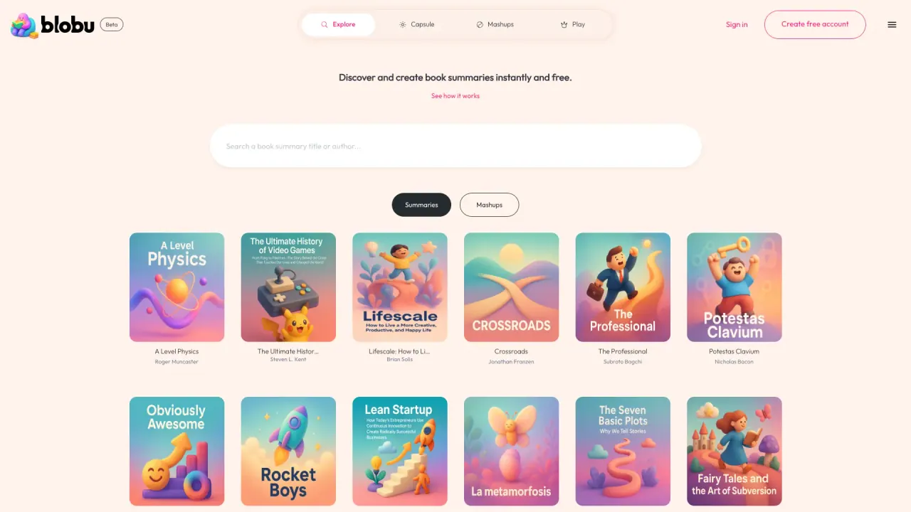 Blobu.ai screenshot