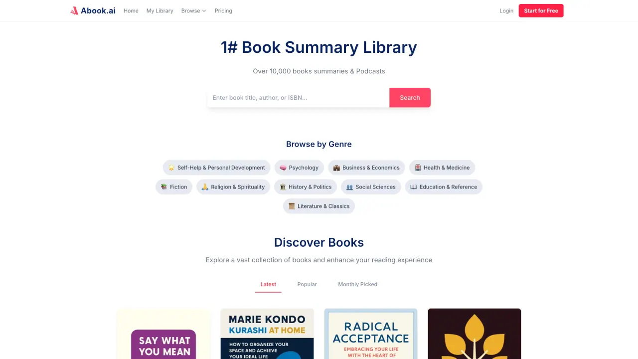 Abook screenshot