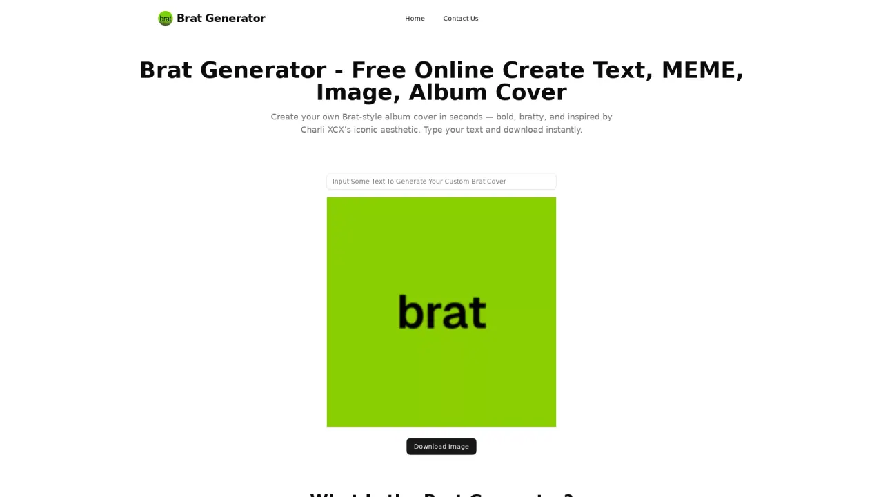 Free Brat Generator screenshot