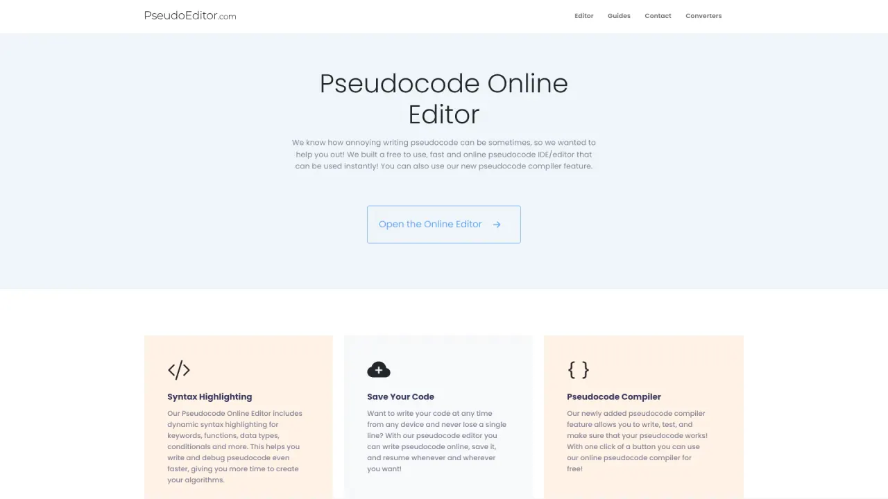 Pseudoeditor screenshot