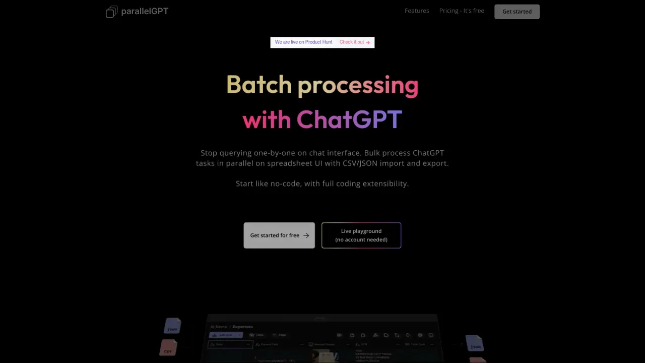 ParallelGPT screenshot