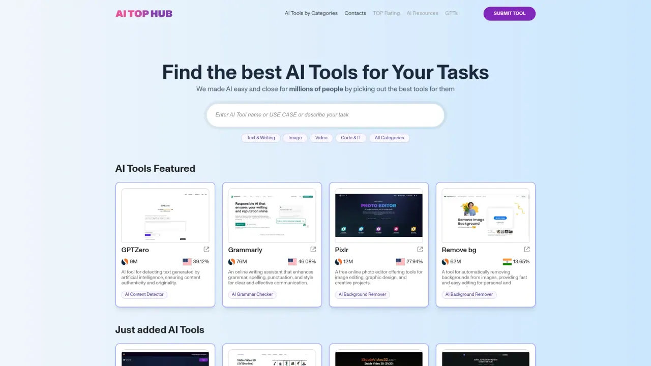AI Top Hub screenshot