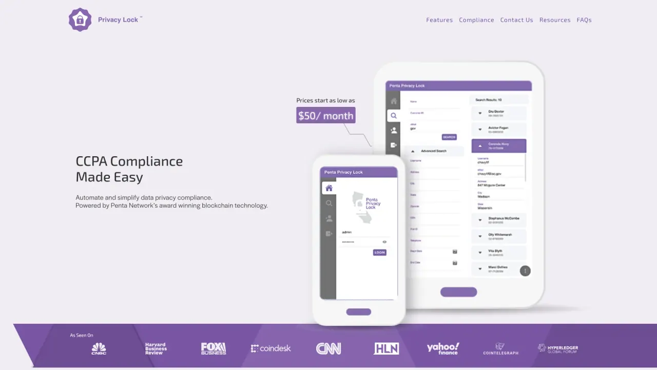 Privacy Lock For Global Compliance screenshot