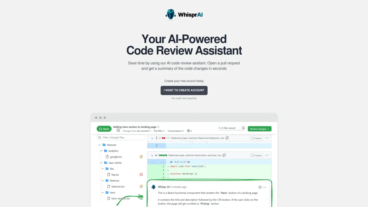WhisprAI screenshot