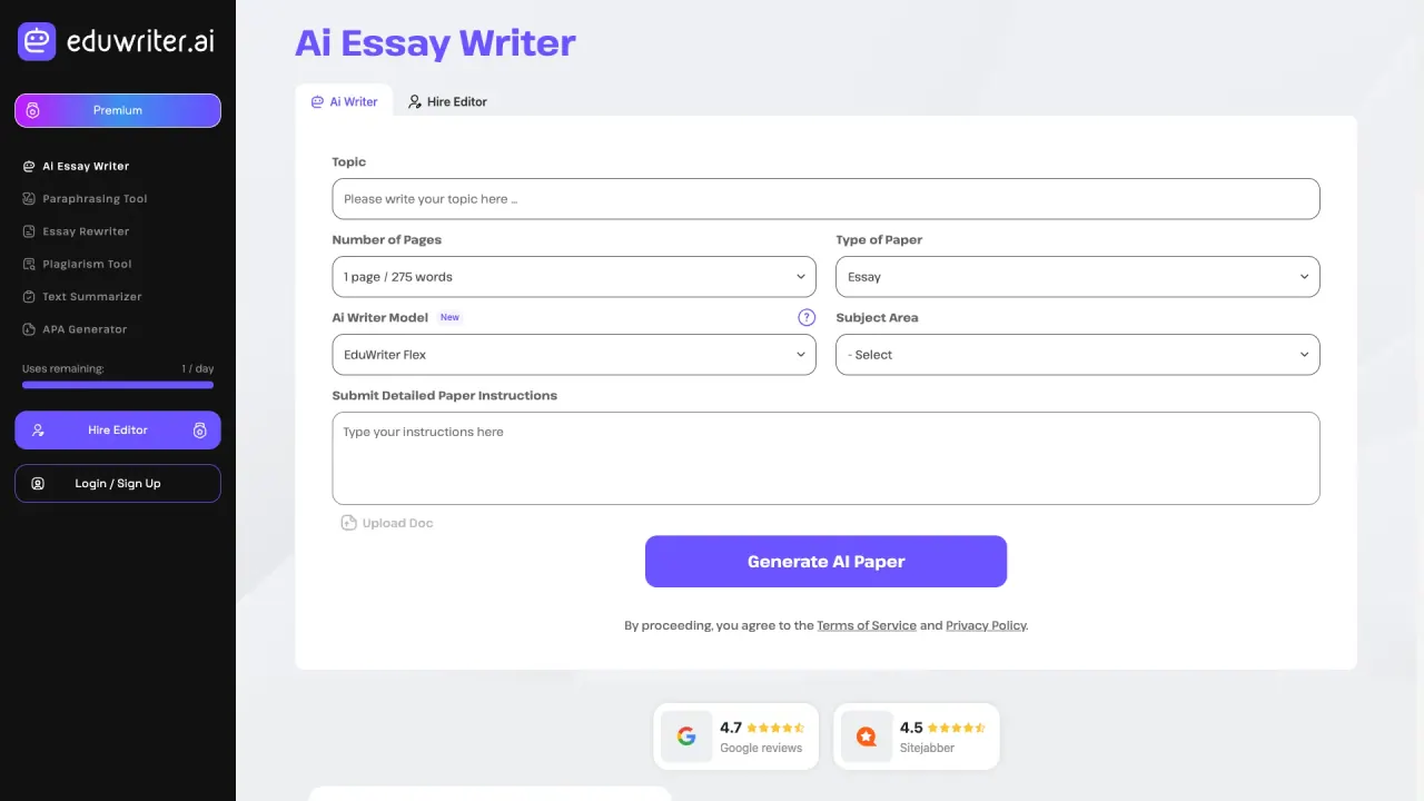 Eduwriter.ai  screenshot