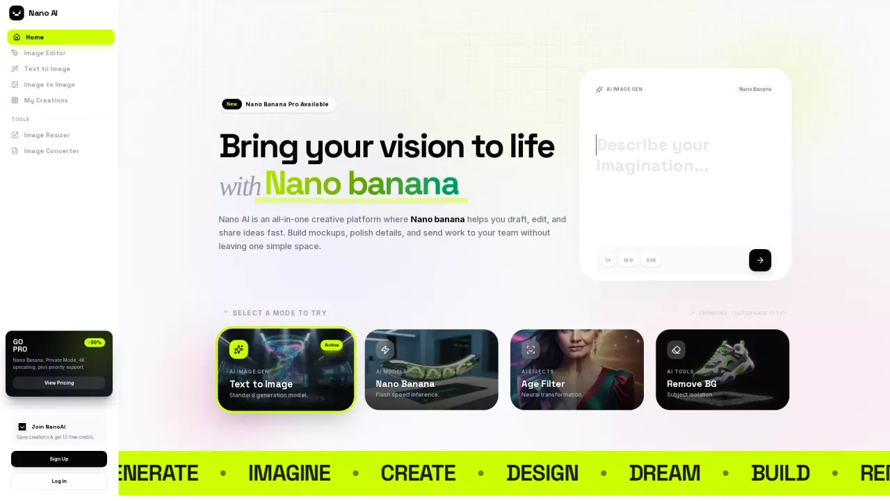 Nano AI screenshot