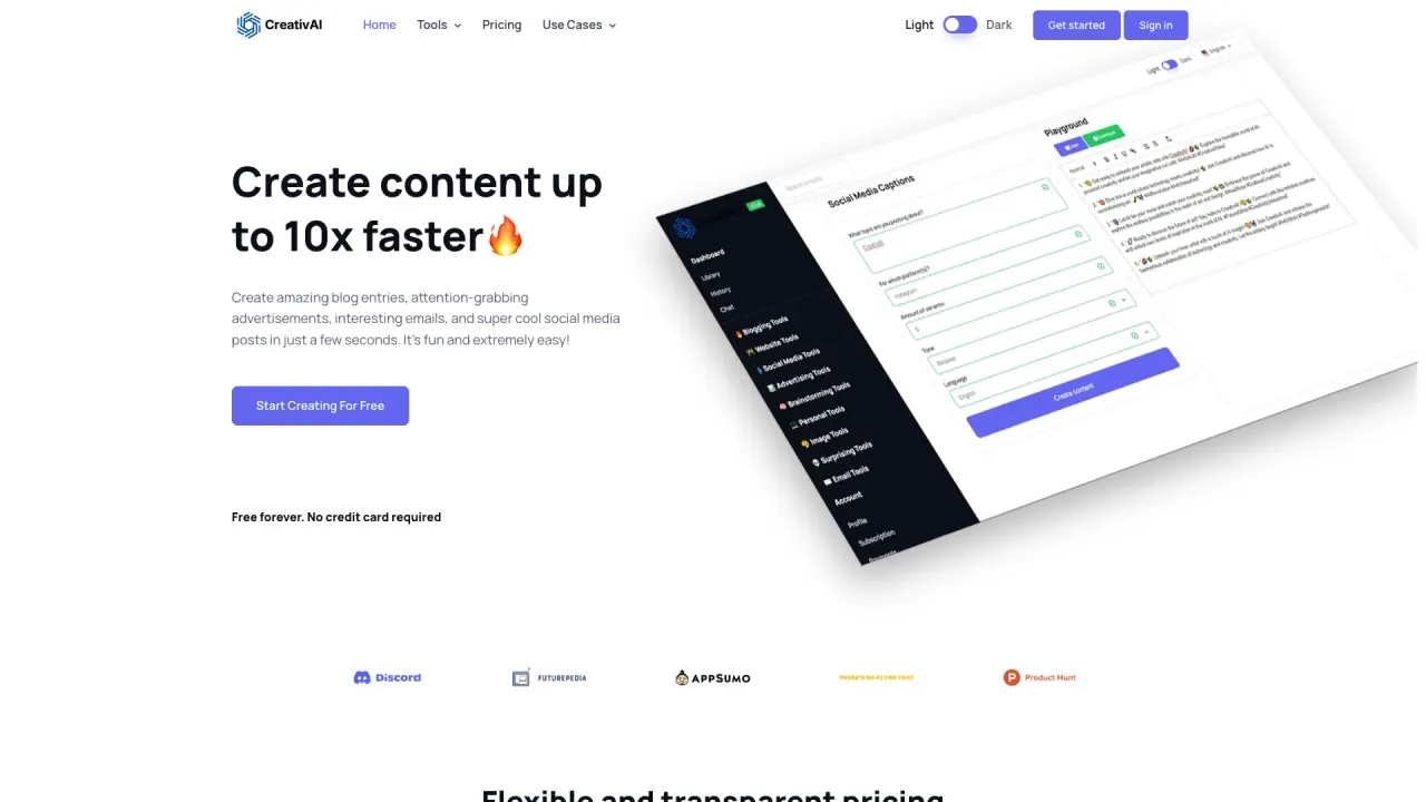 CreativAI screenshot