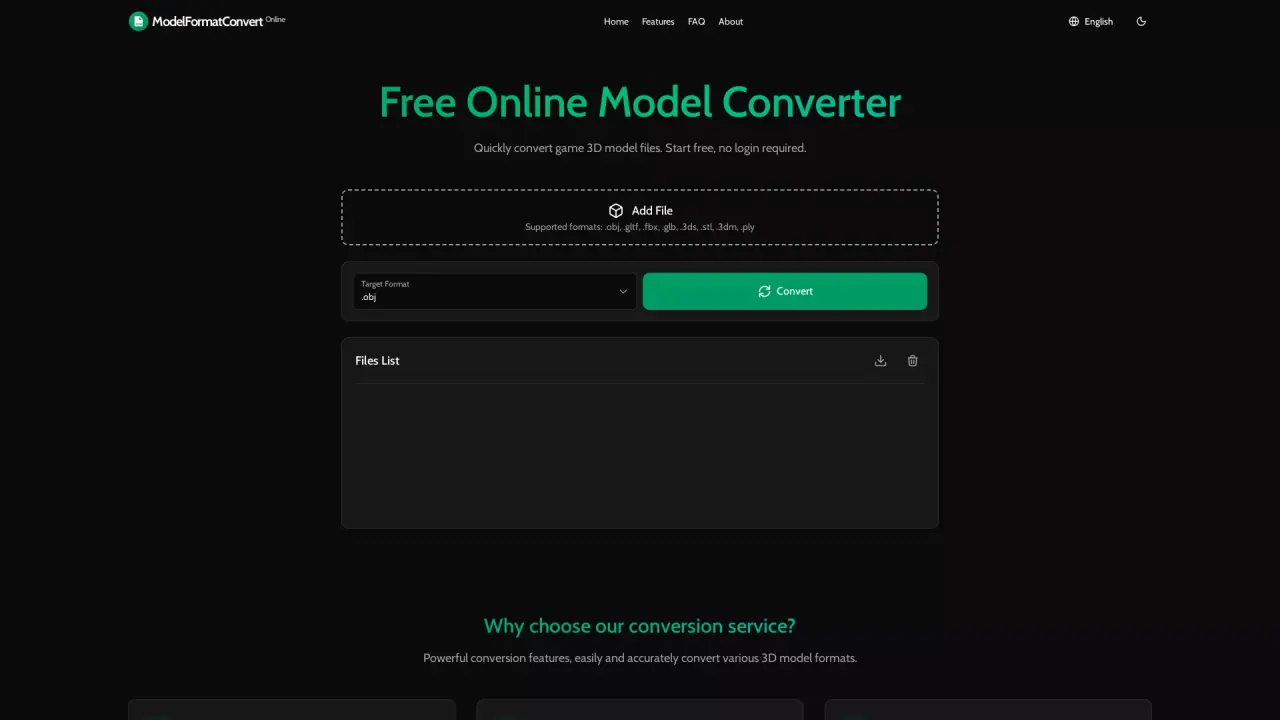 ModelFormatConvert screenshot