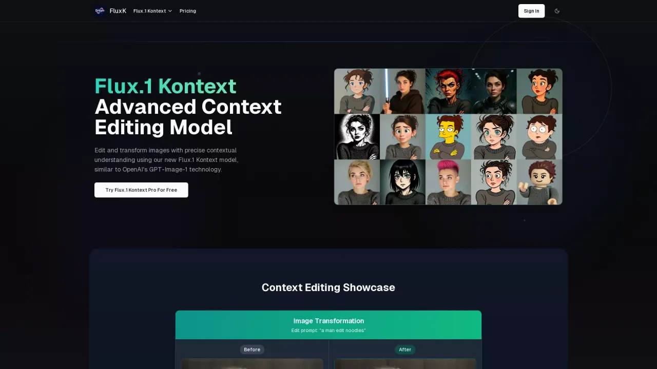 Flux Kontext screenshot