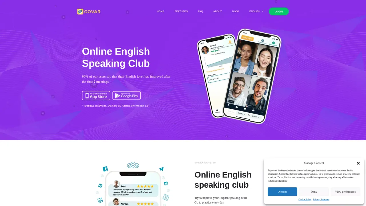 GovarAIEnglishSpeakingClub screenshot