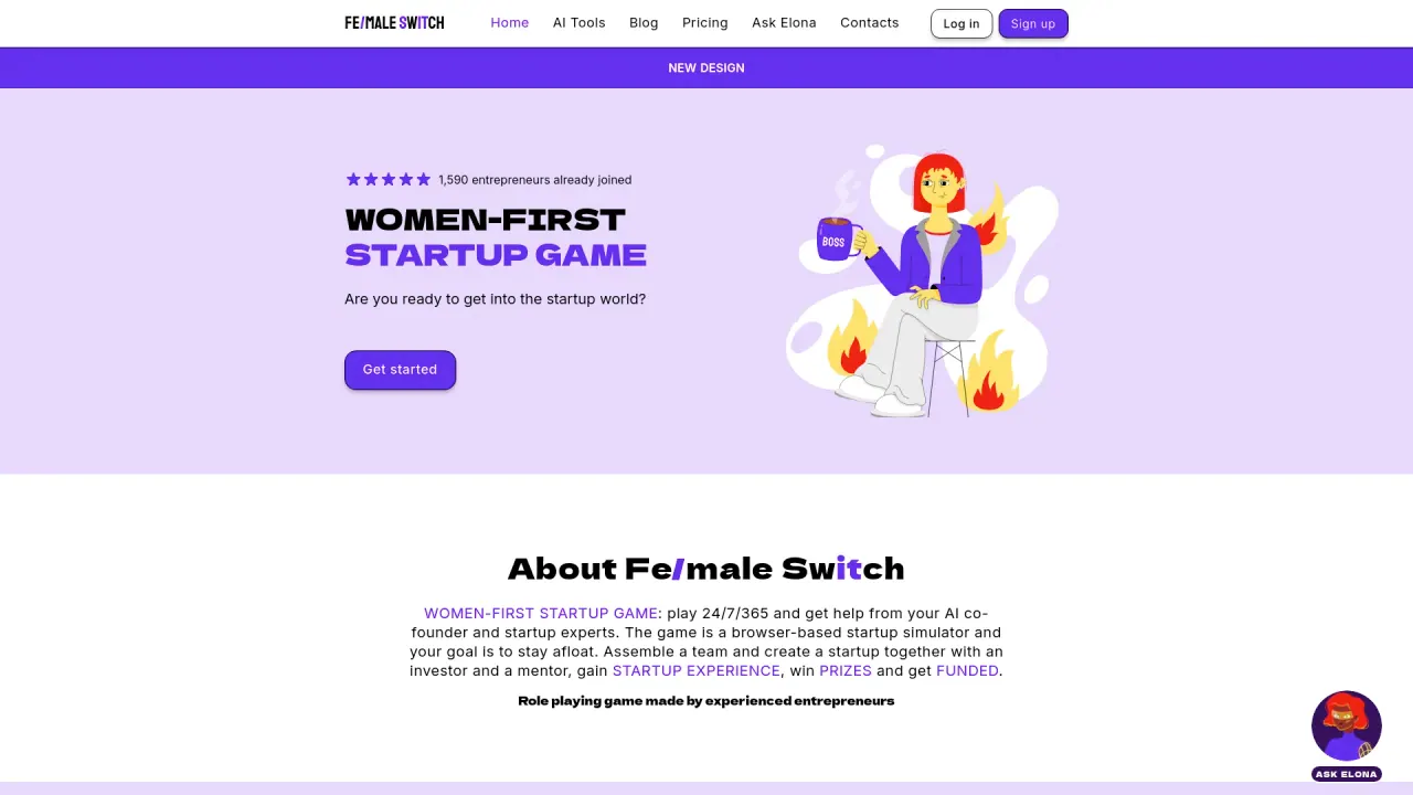 Fe/male Switch Startup Game screenshot