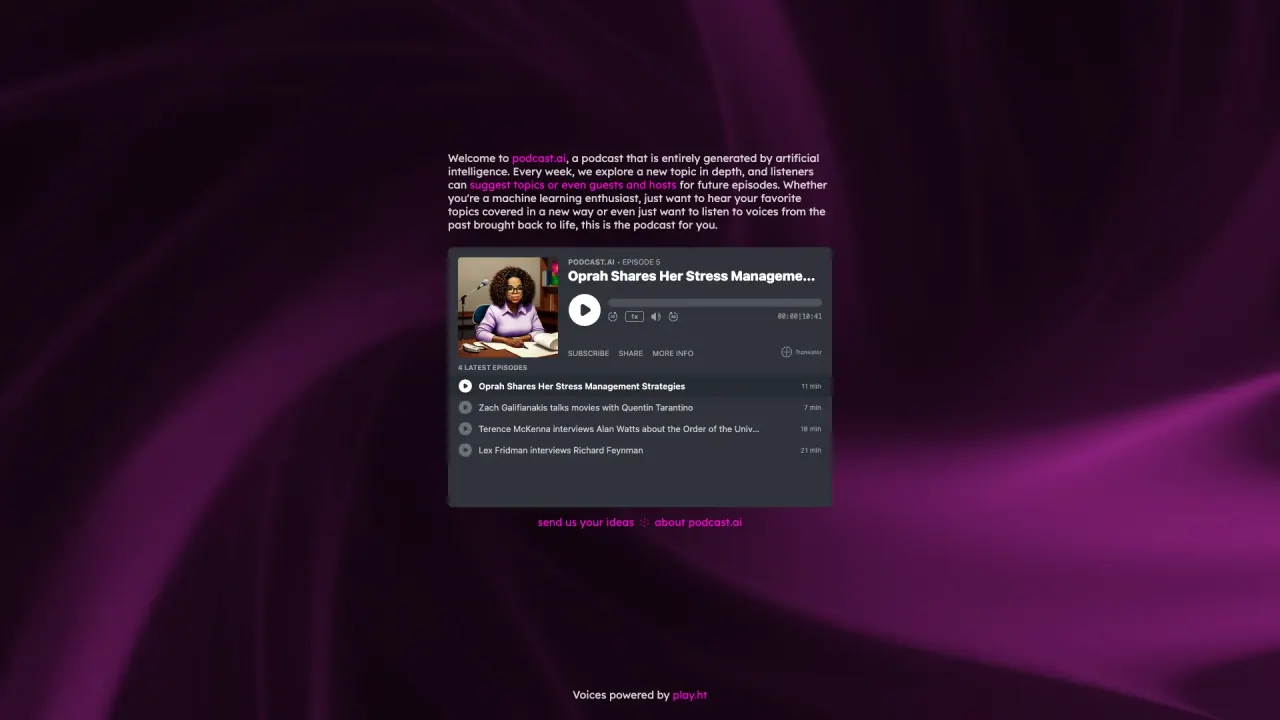 Podcast screenshot