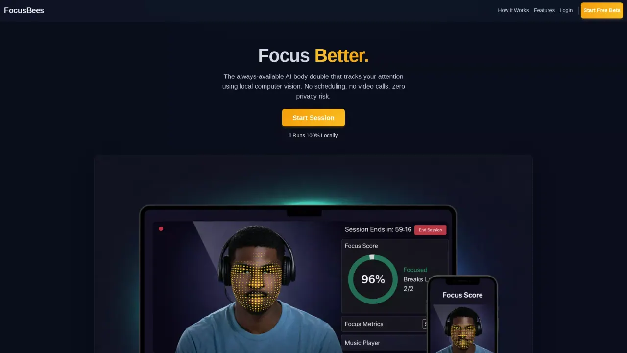 FocusBees screenshot