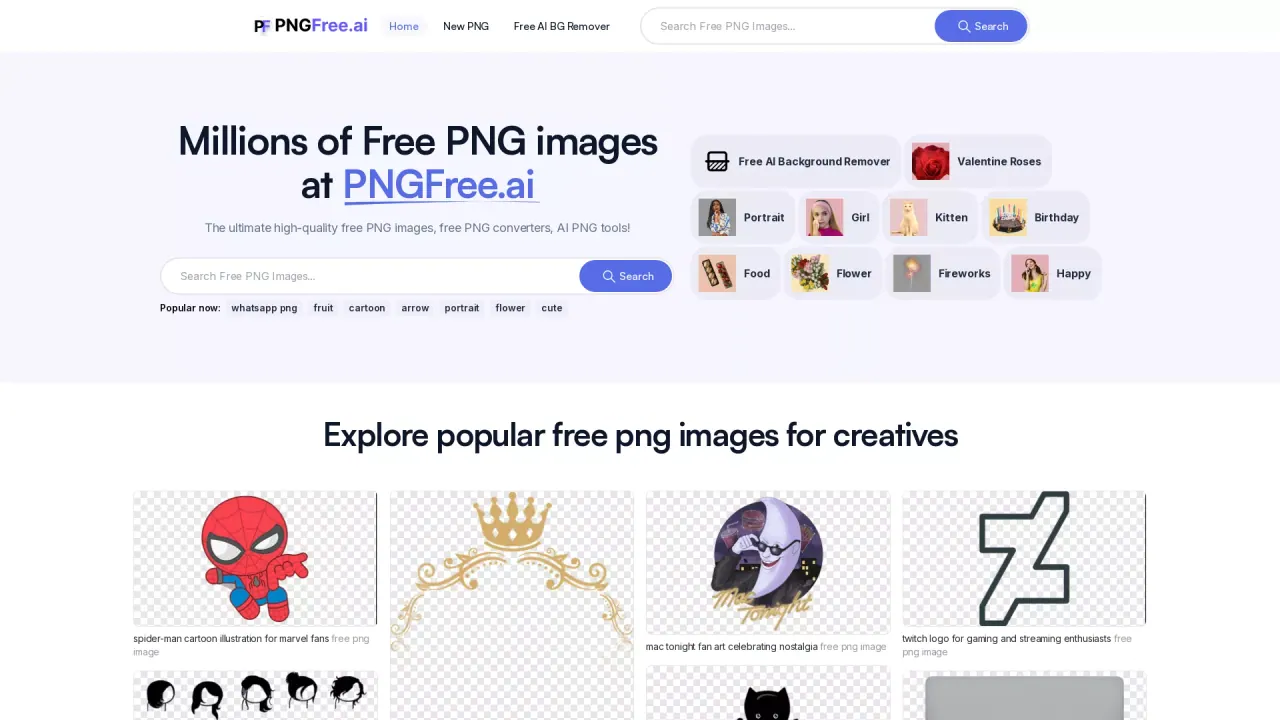 PNGFree.ai screenshot