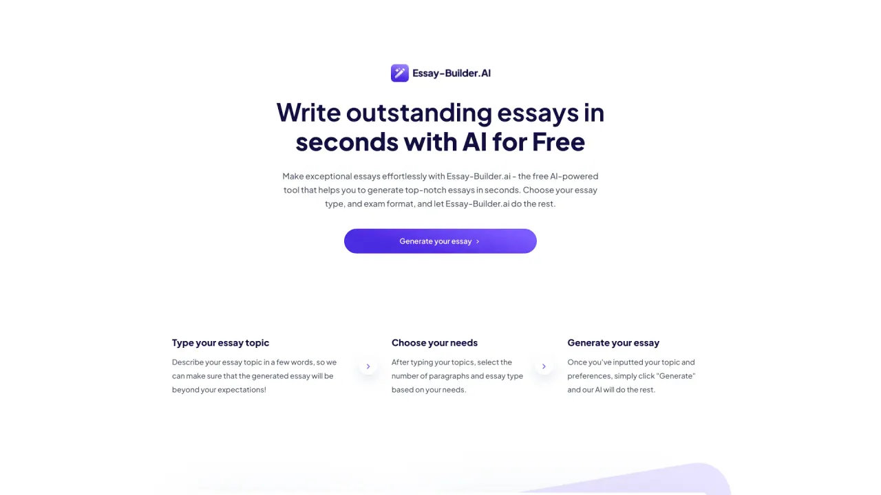 Essay Builder AI screenshot