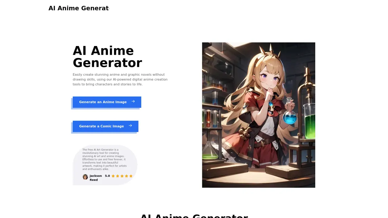 AI Anime Generator screenshot