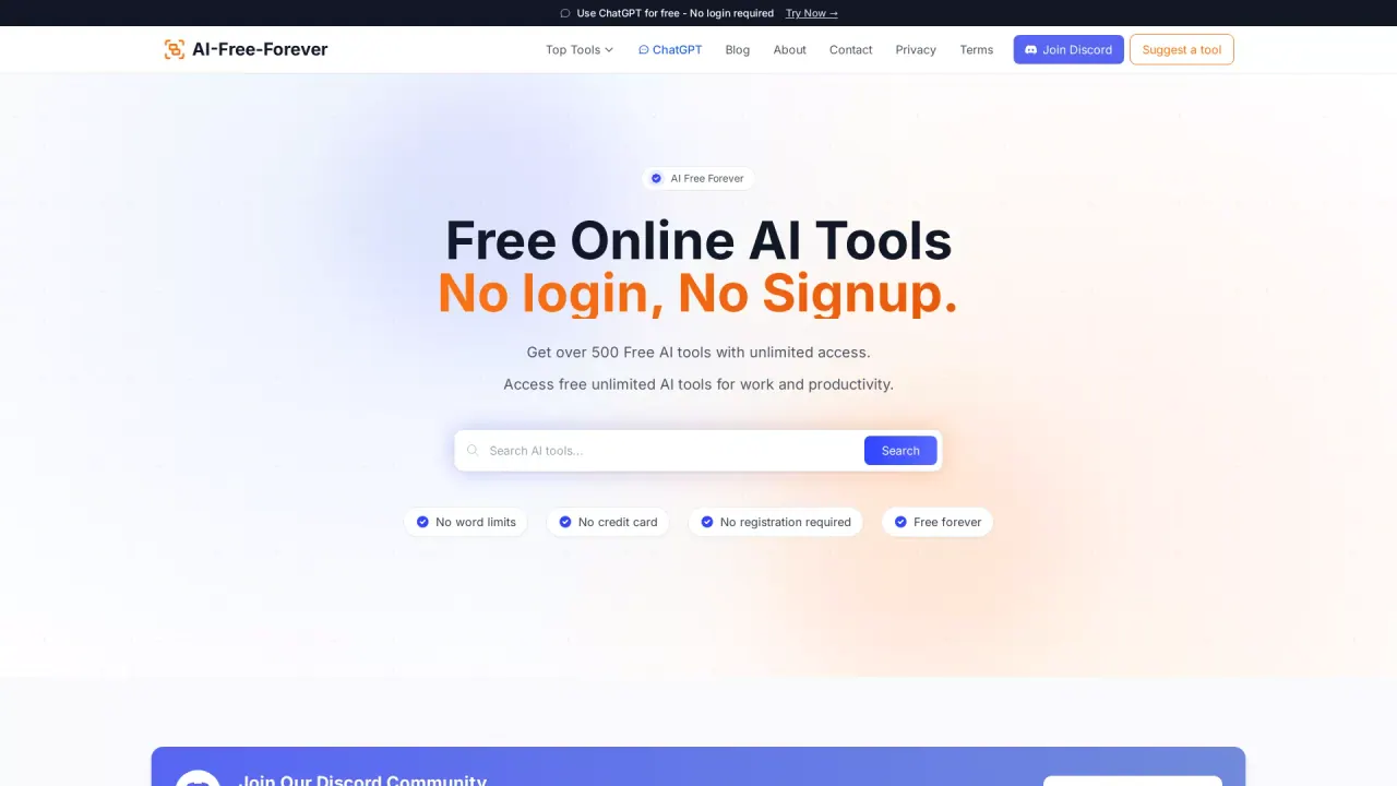 AIFreeForever screenshot